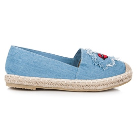 Bestelle Espadrile din denim cu petice albastru Bestelle Espadrile din denim cu petice albastru