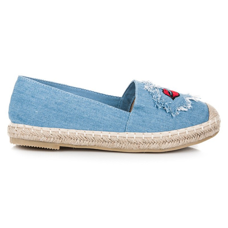 Bestelle Espadrile din denim cu petice albastru Bestelle Espadrile din denim cu petice albastru