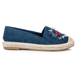 Bestelle Espadrile din denim cu petice albastru Bestelle Espadrile din denim cu petice albastru
