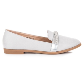 Bestelle Pantofi din piele intoarsa cu cristale gri Bestelle Pantofi din piele intoarsa cu cristale gri