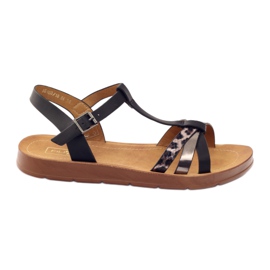 Filippo Sandale dama leopard 103 negre negru gri Filippo Sandale dama leopard 103 negre negru gri