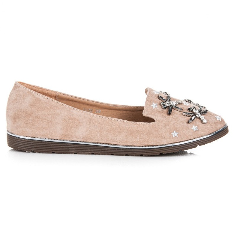 Fama Lordi din piele intoarsa cu ornamente maro