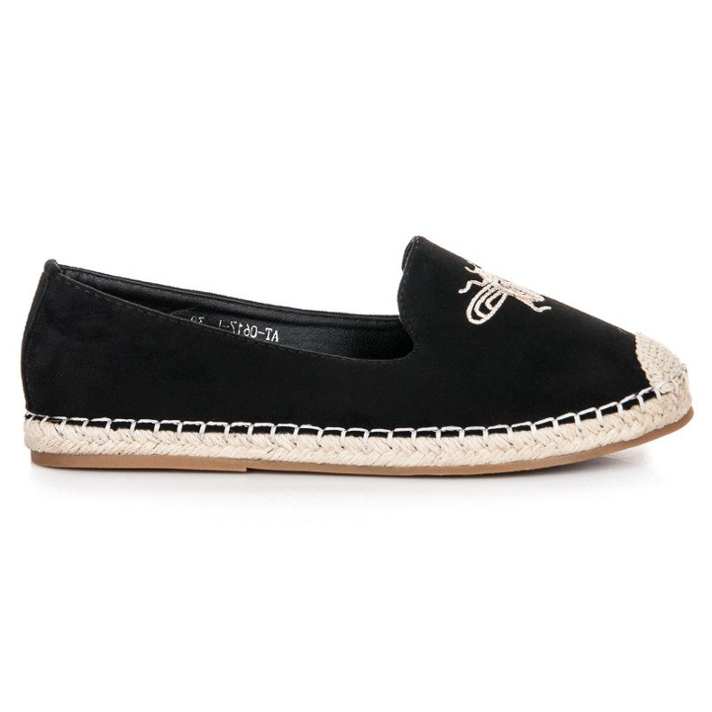 Bestelle Espadrile cu slip-on negru Bestelle Espadrile cu slip-on negru