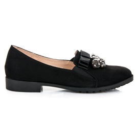 Bestelle Pantofi slip-on cu ornament negru Bestelle Pantofi slip-on cu ornament negru