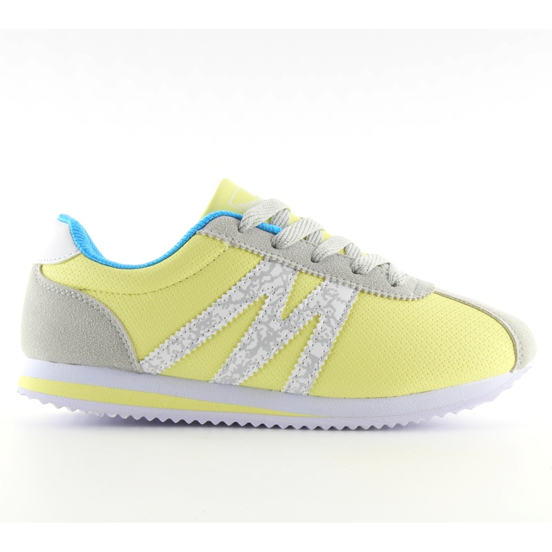 Pantofi sport foarte comozi B683 galben albastru gri