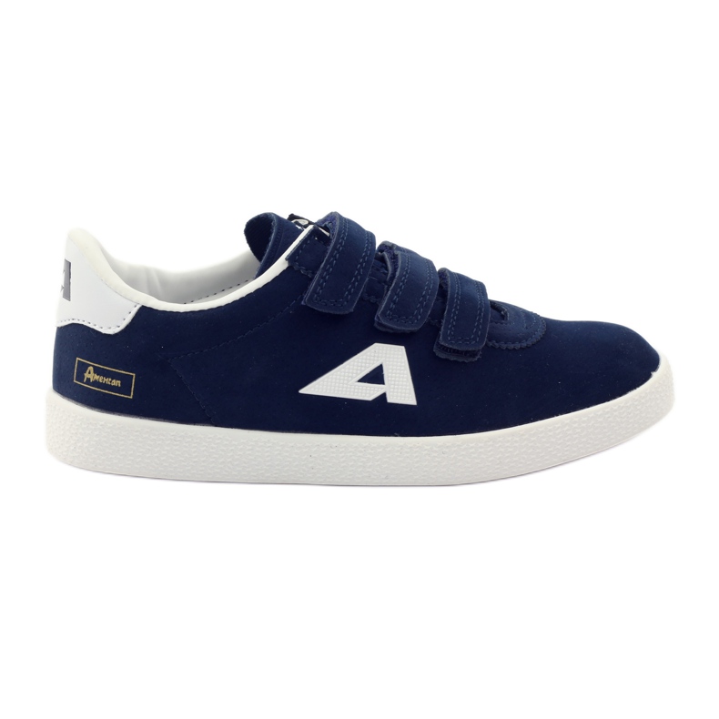 American Club Incrustație sportivă din piele americană albastru marin alb