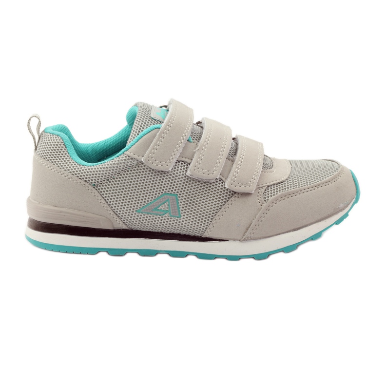 American Club Pantofi sport de talpă americană din piele verde gri American Club Pantofi sport de talpă americană din piele verde gri