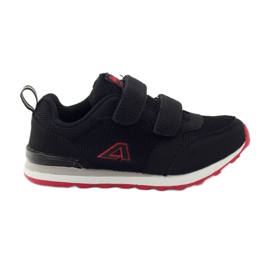 American Club Pantofi sport de talpă americană din piele roșu negru American Club Pantofi sport de talpă americană din piele roșu negru