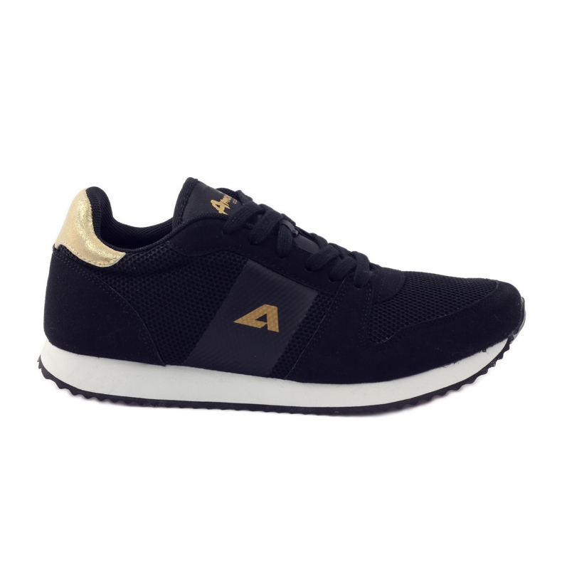 American Club Pantofi sport dama americani 17022 negru galben