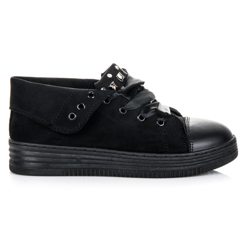 Sport Pantofi eleganti din piele intoarsa negru Sport Pantofi eleganti din piele intoarsa negru