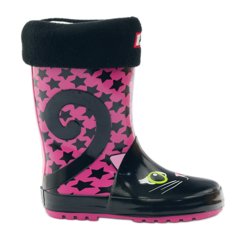 American Club Șosetă Galoshes + inserție American Kitty roz negru