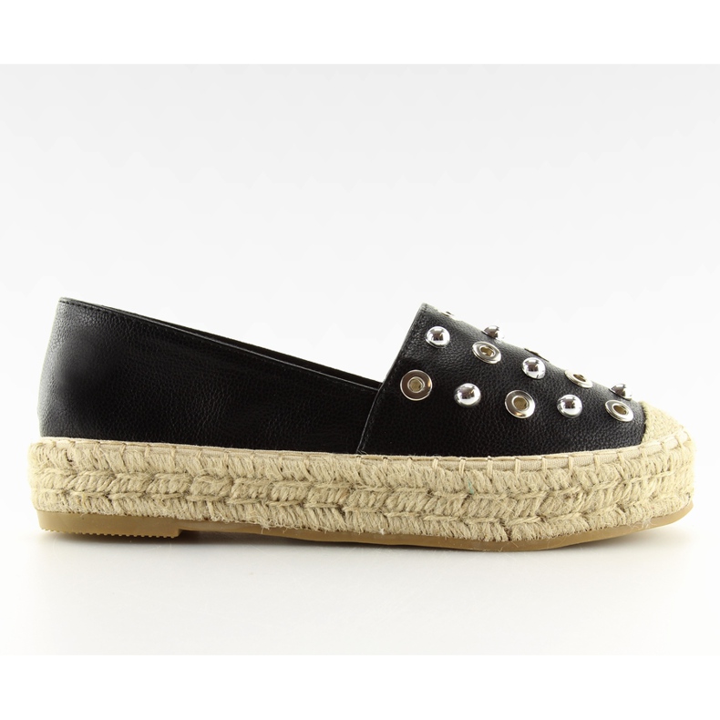 Espadrile negre 7680 negre negru