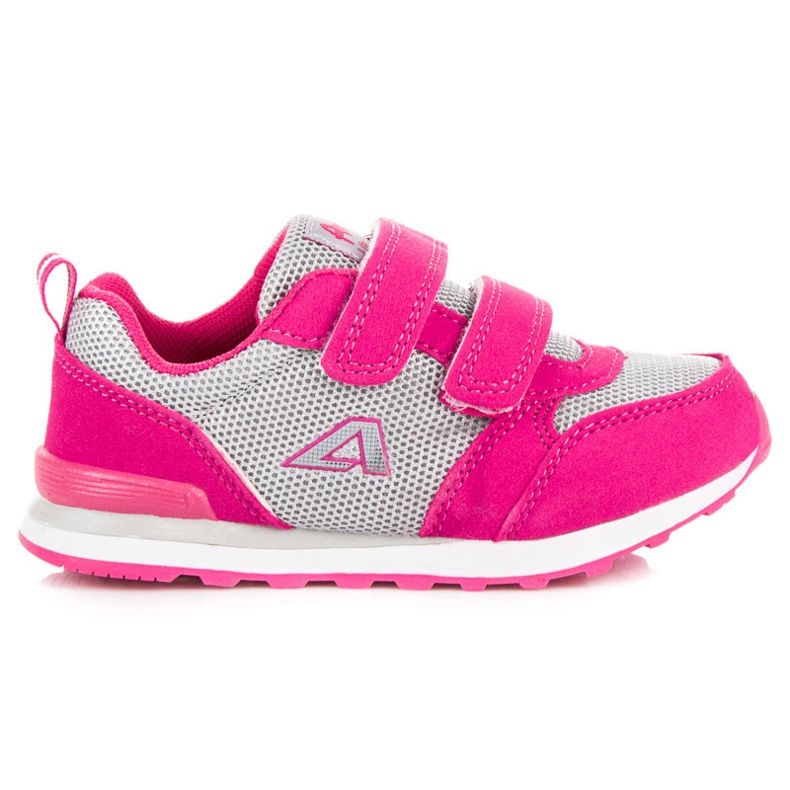 American Club Pantofi roz pe velcro american