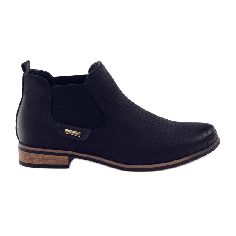 Cizme negre Filippo Jodhpur cu slip-on negru