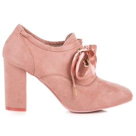 Seastar Pantofi din piele intoarsa pe post roz Seastar Pantofi din piele intoarsa pe post roz