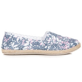 Seastar Espadrile in stil boho albastru roz