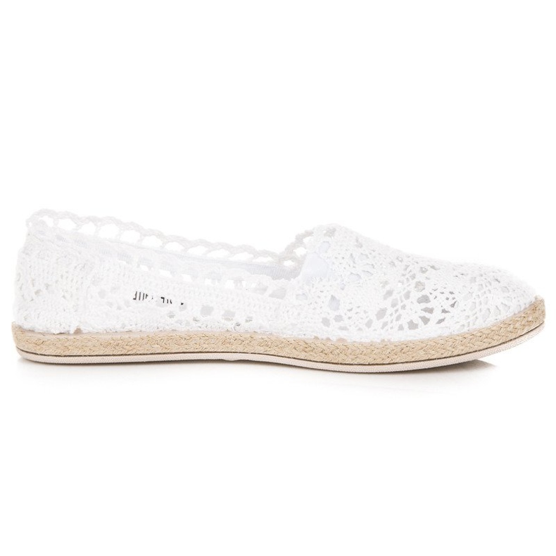 Seastar Espadrile din dantelă albă
