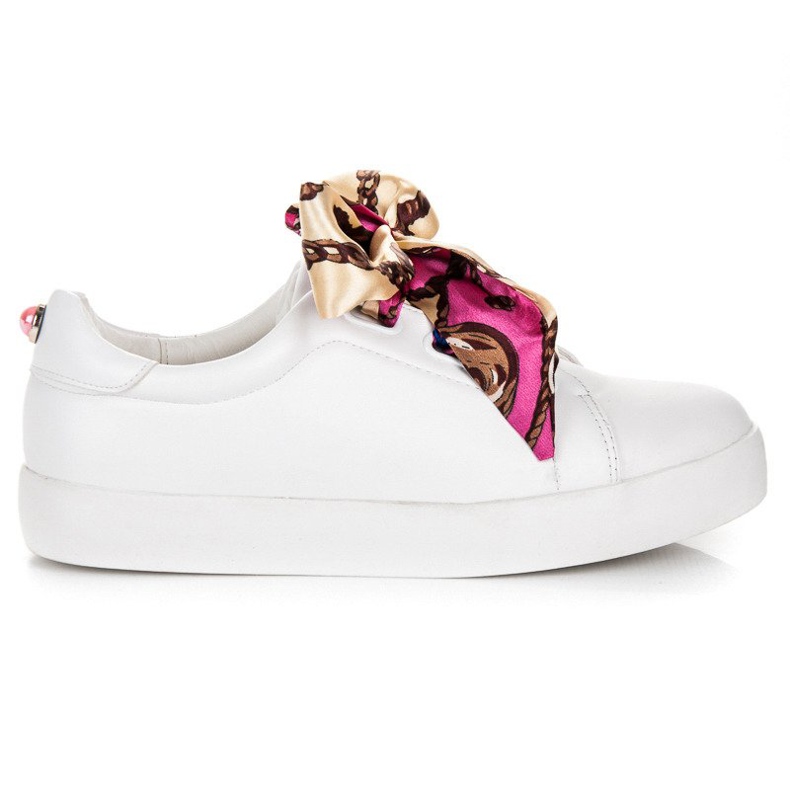 Vices Adidași legați cu o panglică menghine alb Vices Adidași legați cu o panglică menghine alb