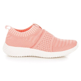 Kylie Adidași din material textil cu slip-on roz Kylie Adidași din material textil cu slip-on roz
