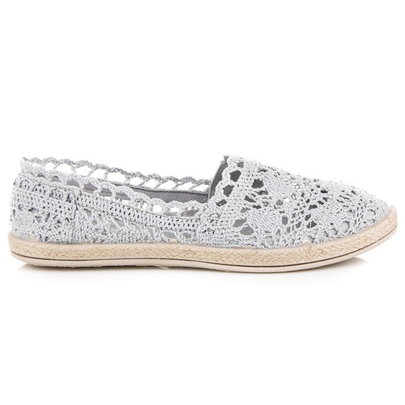 Seastar Espadrile din dantela gri