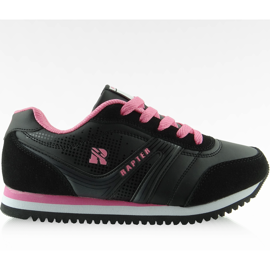 Pantofi stil de alergare B686 în negru și roz