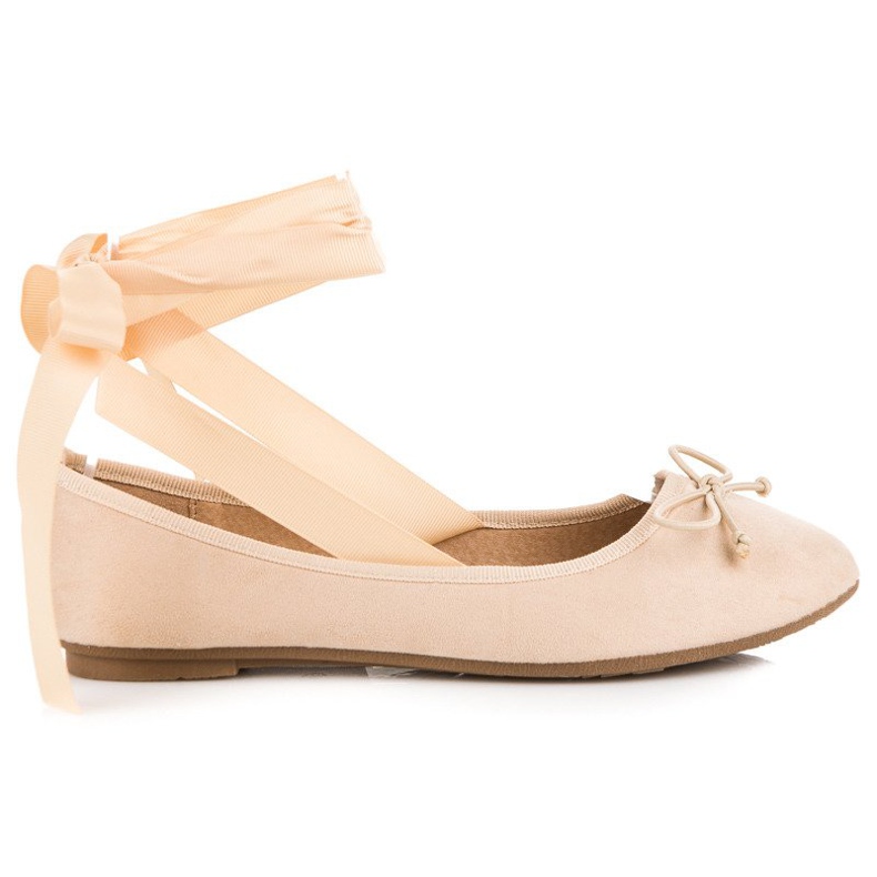 Ch. Creation Balerini din piele de căprioară maro