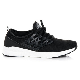 Ax Boxing Pantofi din material slip-on negru