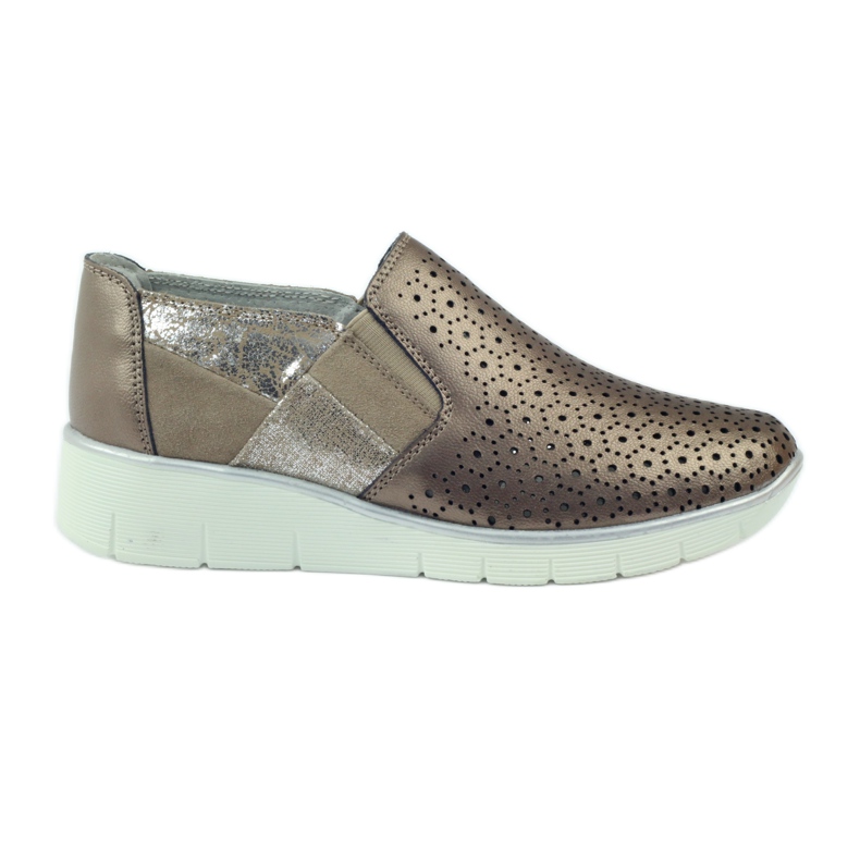 Slip On din piele Filippo maro multicolor