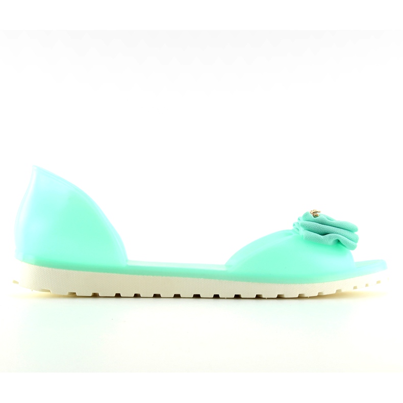 Balerini cu vârf deschis meliski S1 mentă verde