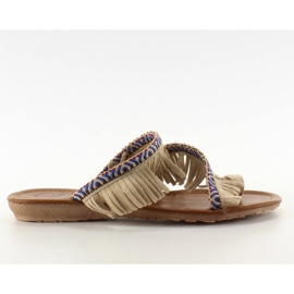 Flip-flops stil taupe indian maro Flip-flops stil taupe indian maro