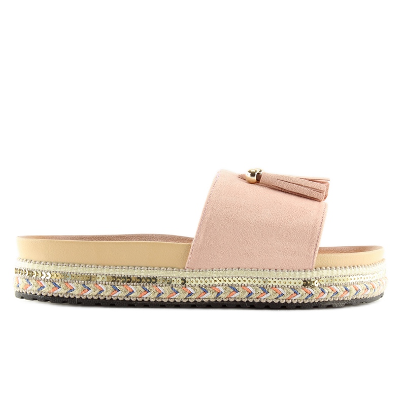 Papuci roz dama LS-93 roz Papuci roz dama LS-93 roz