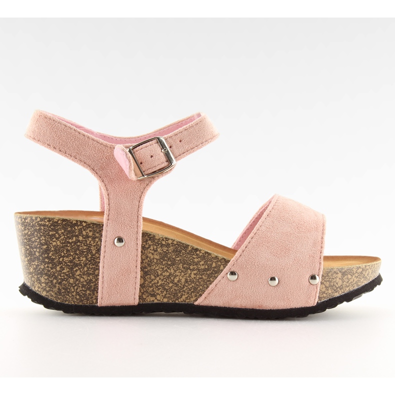 Sandale roz pe talpa de pluta