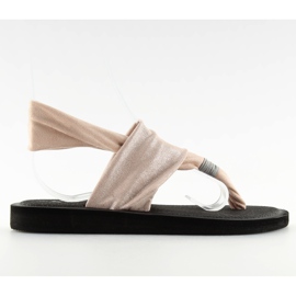 Sandale, sandale din bumbac roz DD82P Roz Sandale, sandale din bumbac roz DD82P Roz