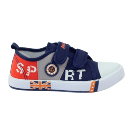 American Club adidasi americani adidași branț din piele albastru marin gri portocale American Club adidasi americani adidași branț din piele albastru marin gri portocale