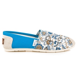 L. Day Espadrile Albastre Cu Model albastru