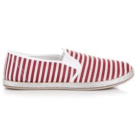 Muto Pune-ți espadrile cu dungi roșu