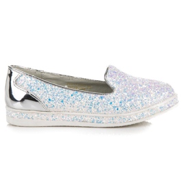 Balerini din vinceza cu sclipici multicolor gri albastru Balerini din vinceza cu sclipici multicolor gri albastru