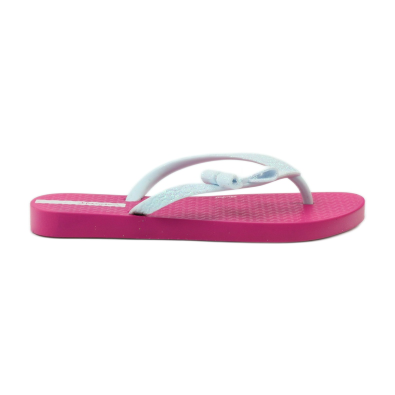 Flip-flops cu sclipici cu fundita Ipanema roz gri