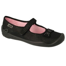 Befado Children’s Ballerinas 114Y240 cu arcuri în paiete negru Befado Children’s Ballerinas 114Y240 cu arcuri în paiete negru