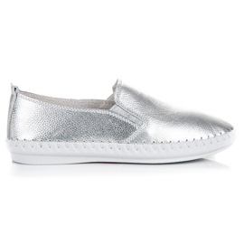 Pantofi de argint VINCEZA gri