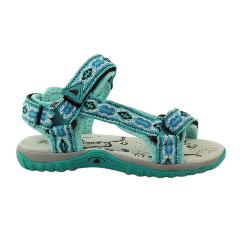 American Club Sandale cu inserție din piele americană 5268 multicolor