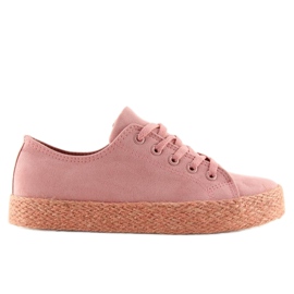 Espadrile pline de culoare roz K1830201 Rosa