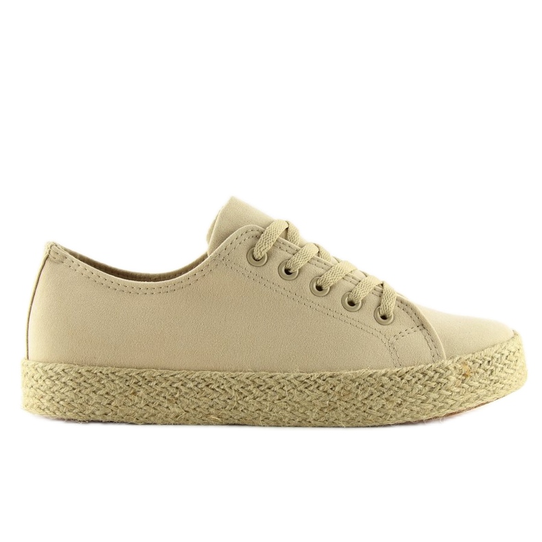 Espadrile pline de culoare bej K1830201 Bej