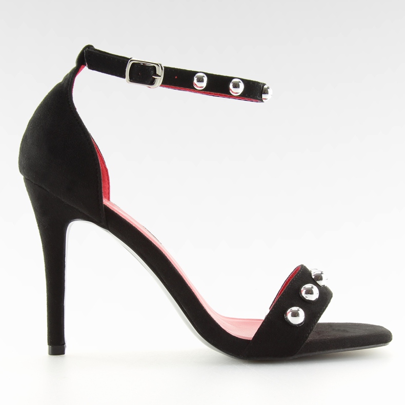 Sandale negre cu toc ZY118 negre negru