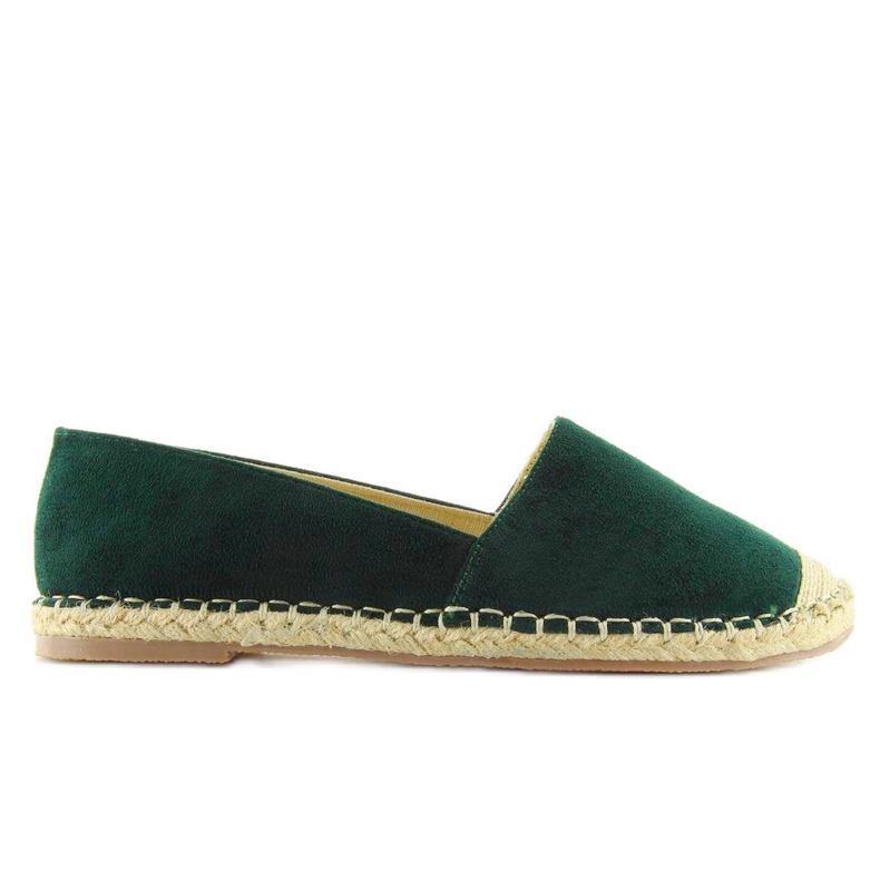 Espadrile din piele intoarsa verde LT22K-5 verde