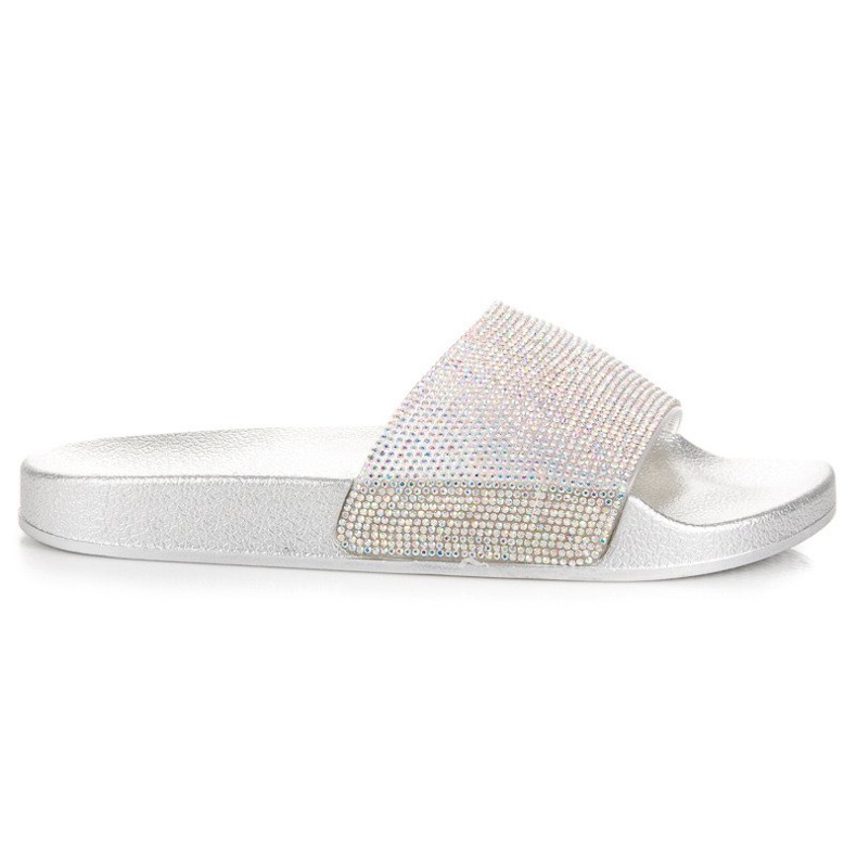 Bello Star Papuci cu cristale gri