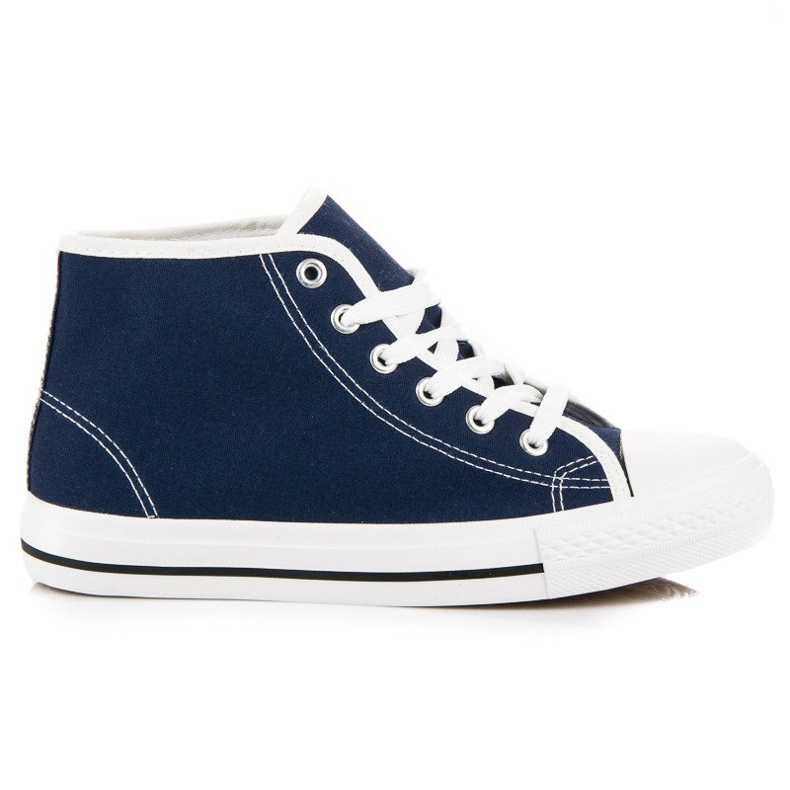 Tenisi bleumarin deasupra gleznei albastru Tenisi bleumarin deasupra gleznei albastru