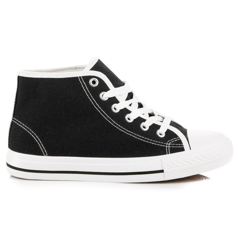 Adidași negri deasupra gleznei negru