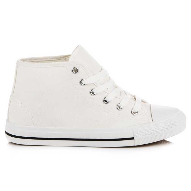 Tenisi albi deasupra gleznei Tenisi albi deasupra gleznei