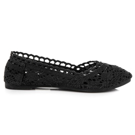 Seastar Balerini din dantela neagra negru Seastar Balerini din dantela neagra negru